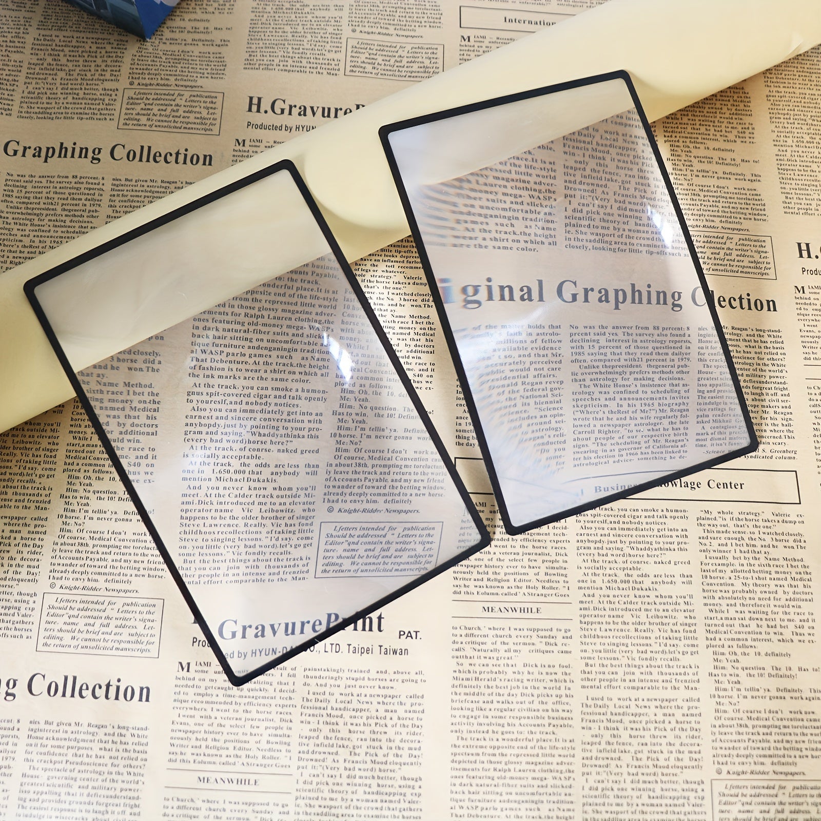 180X120mm PVC Magnifier Ultra Thin Convenient