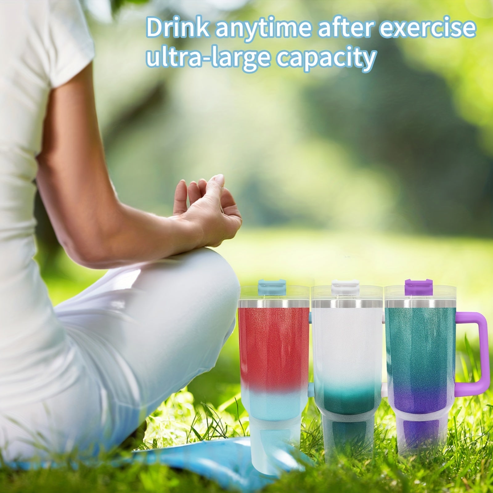 Airay 40oz Gradient Insulated Tumbler Stainless Steel Water Bottle