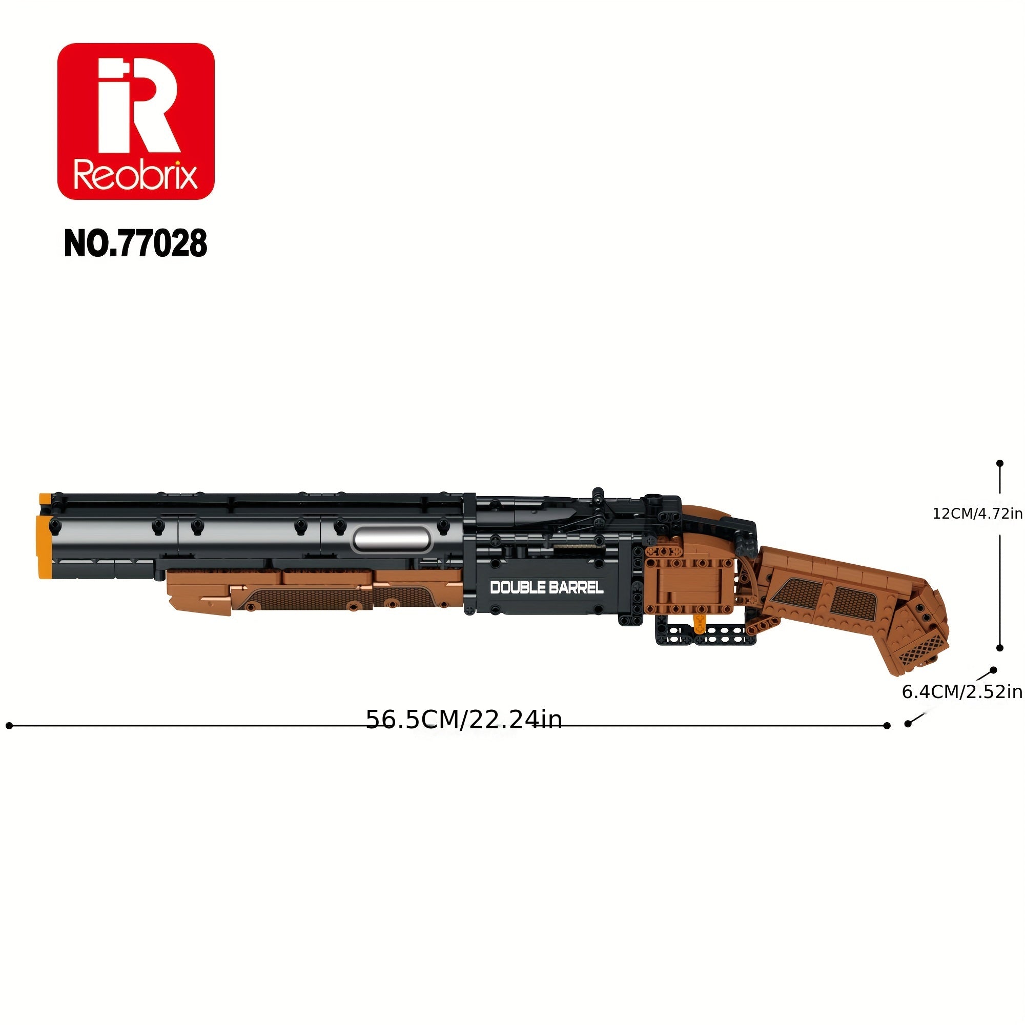 Reobrix 1006pcs Dual Barrel Shotgun Building Set
