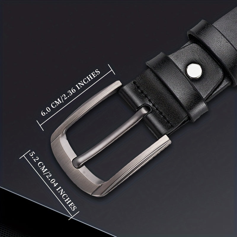 Men's PU Leather Business Belt for Dress Pants