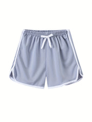 Girls Solid Drawstring Pants Casual Sport Shorts For Summer Beach Kids Children