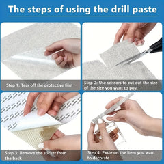Crystal Drill Sticker DIY Self Adhesive Decoration