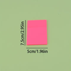 50 Transparent & Multicolored Sticky Notes in One Book