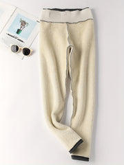 Plush Lined Thermal Pants Soft & Comfy Slim Elastic Tights