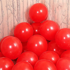 30pcs 10 inch Matte Latex Balloons with Ribbons for Party Decorations