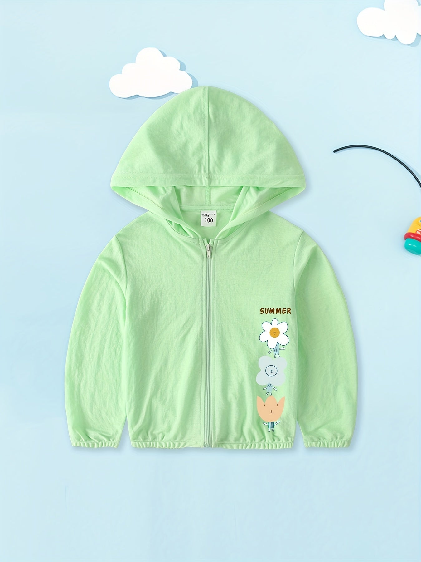 Girls Hooded Sunproof Jacket Kids Age 3 4 6