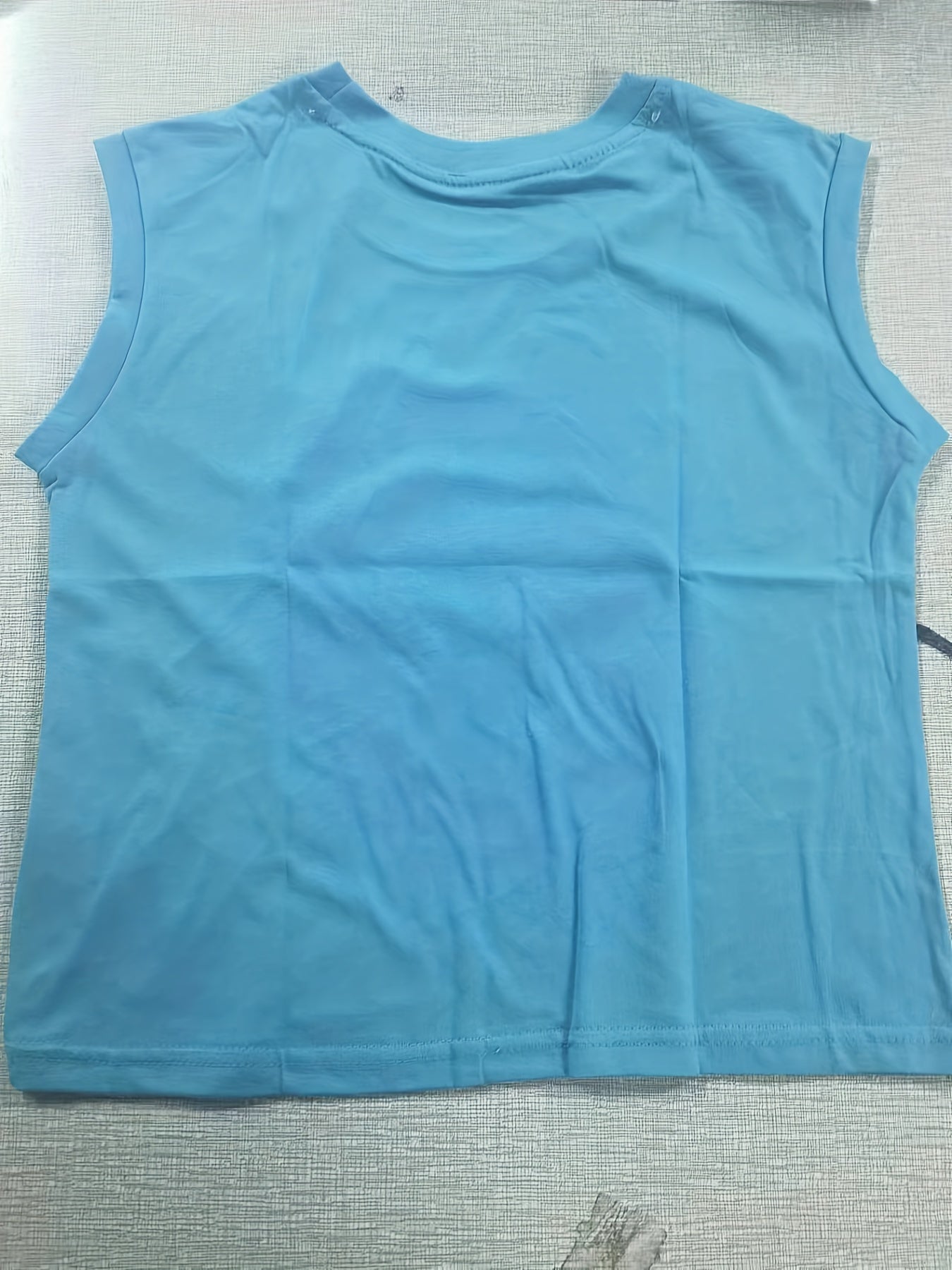 Baby Boys Cotton Vest Top Letter Print Sleeveless Shirt