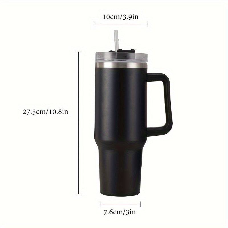 40oz Tumbler w/ Handle, Vacuum Insulated, Stainless Steel Water Cup