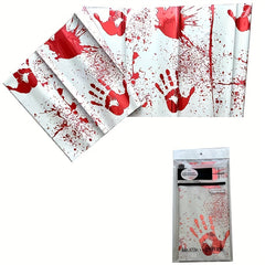 Halloween Disposable Party Aluminum Foil Tablecloth Pumpkin Tablecloth