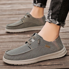 Men's Canvas Loafer Shoes Lightweight Slip On Casual Sneakers