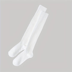 6-Pair Solid Ribbed Over-the-Knee Socks Women's Stockings
