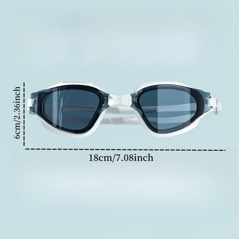 Waterproof Swimming Goggles Anti Fog Glasses Large Frame Diving Equipment