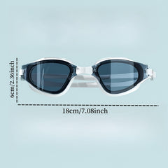 Waterproof Swimming Goggles Anti Fog Glasses Large Frame Diving Equipment