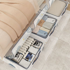 Waterproof PVC Underbed Storage Bag Clothes Blanket Organizer Dustproof Quilt