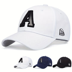 A Patch Baseball Cap Unisex Solid Sports Dad Hats Casual Couple Sun Hats