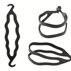 2pcs Plastic Bun Maker Hair Curler Holders Roll Bun Styler Twist Braid Maker