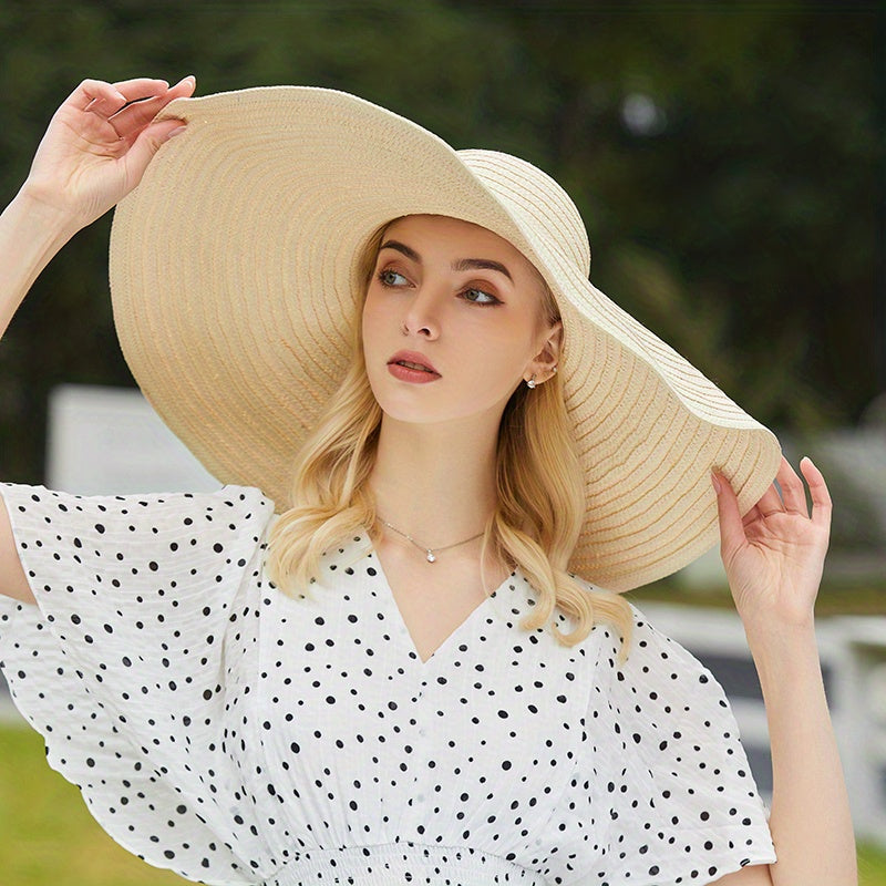 Ribbon Bowknot Straw Sun Hat French Style