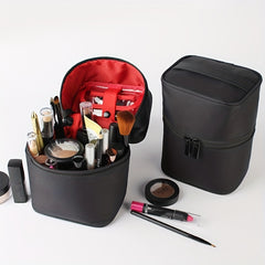 Solid Zipper Makeup Brush Storage Bag Lightweight Versatile Makeup Bag