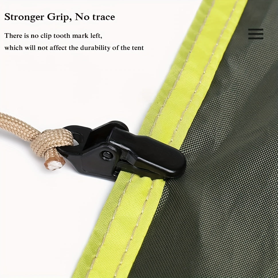 10pcs Mini Tarp Clips Heavy Duty Lock Grip for Tent Awning Clamp