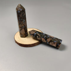 Natural Amphibole Rough Crystal Single Pointed Column Handicraft