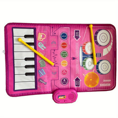 2 in 1 Baby Piano Keyboard & Drum Floor Mat