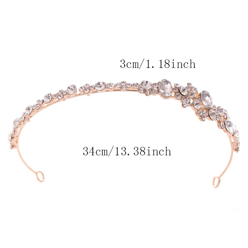 Golden Baroque Crystal Hairband Headband Bridal Wedding Favor