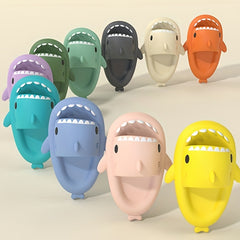 Women's Cartoon Shark Slippers Comfortable Open Toe Slide Sandals