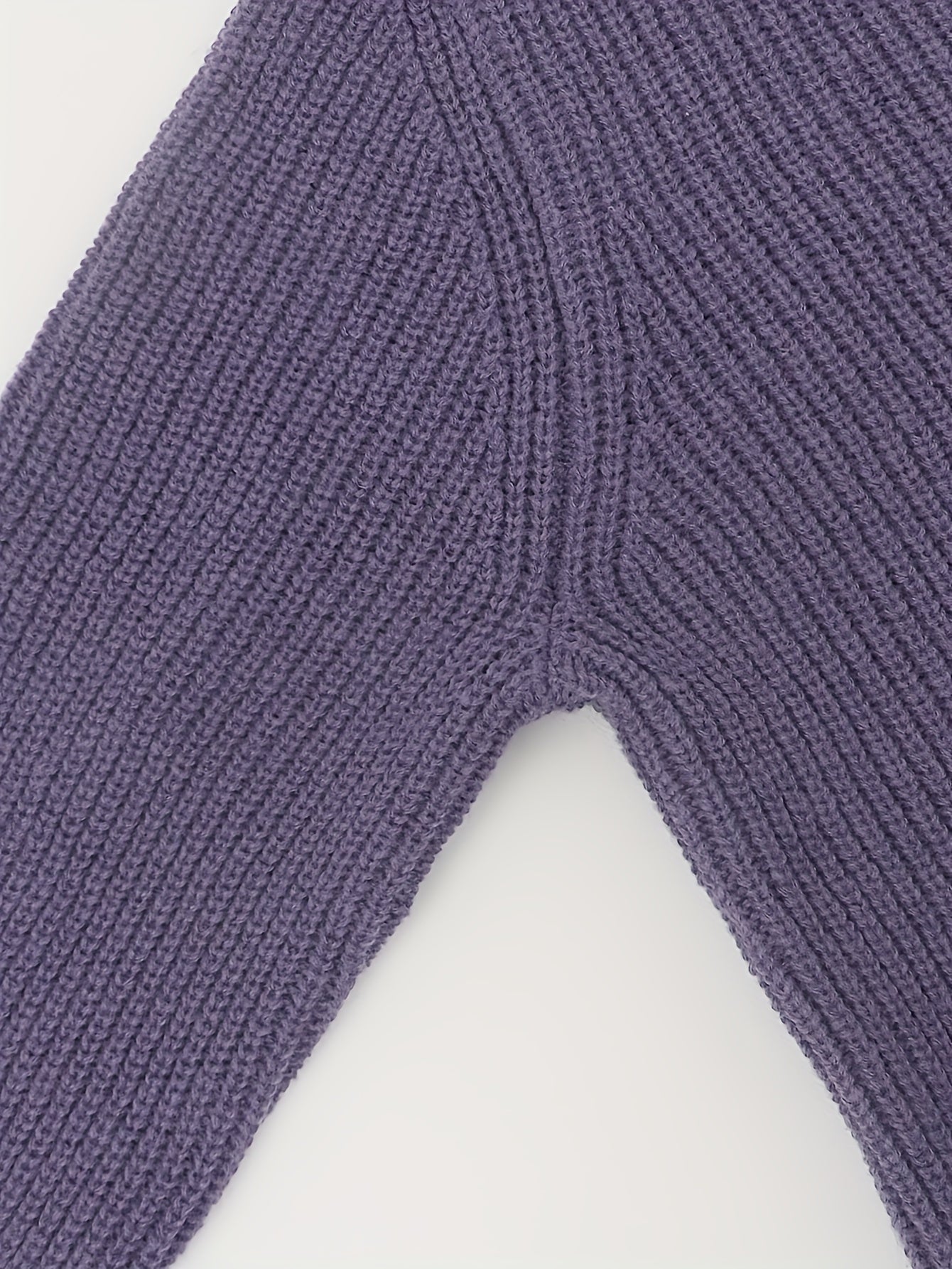  Cable Knit V-Neck Sweater