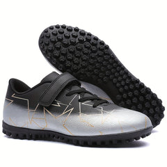 Boys Turf Football Boots with Hook And Loop Fastener