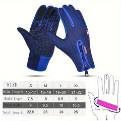 Winter Cycling Sports Gloves Waterproof Touch Screen Windproof Warm Gloves