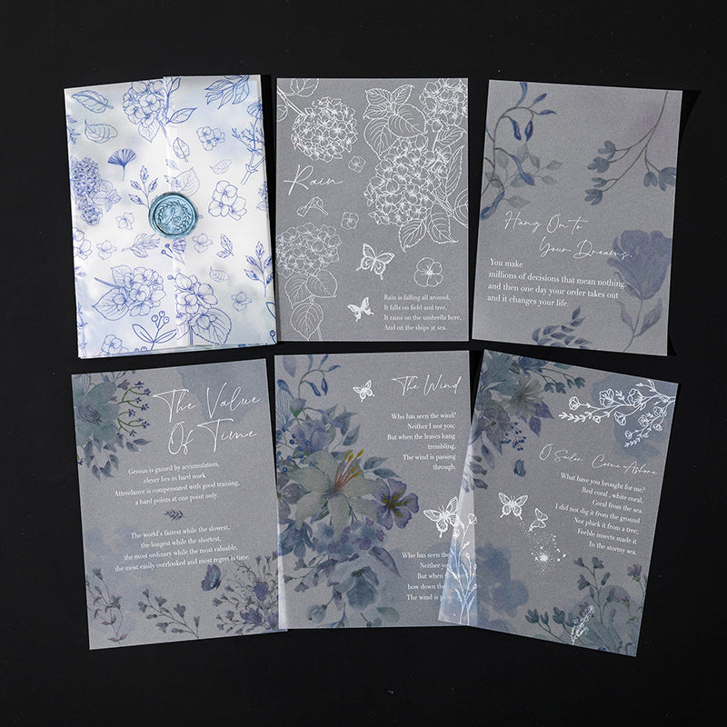 Chinese Style Translucent Paper with Handicraft Flowers