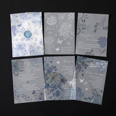 Chinese Style Translucent Paper with Handicraft Flowers