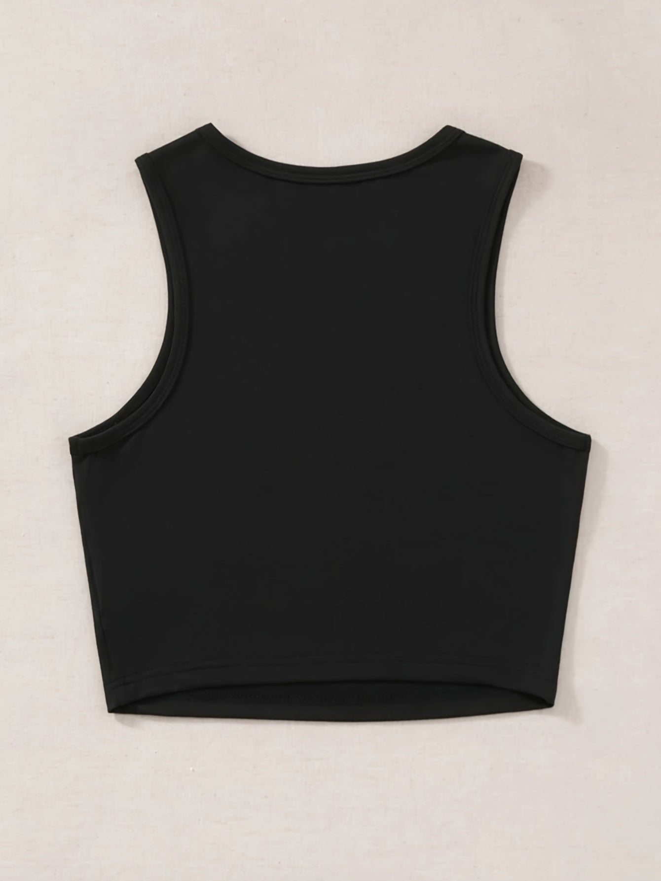 Cartoon Cat Print Crop Tank Top Sleeveless Sexy Summer Casual Top
