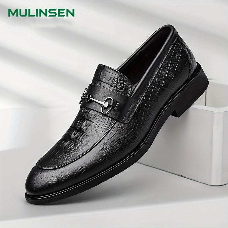 Men's Leather Loafer Shoes Non-slip Slip On Shoes