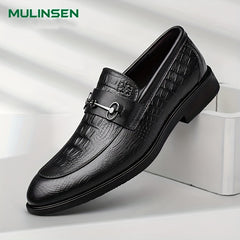 Men's Leather Loafer Shoes Non-slip Slip On Shoes