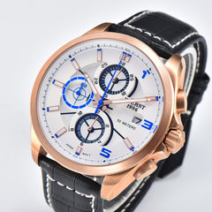 KUERST Teen Watch Stainless Steel Multifunctional Chronograph Quartz