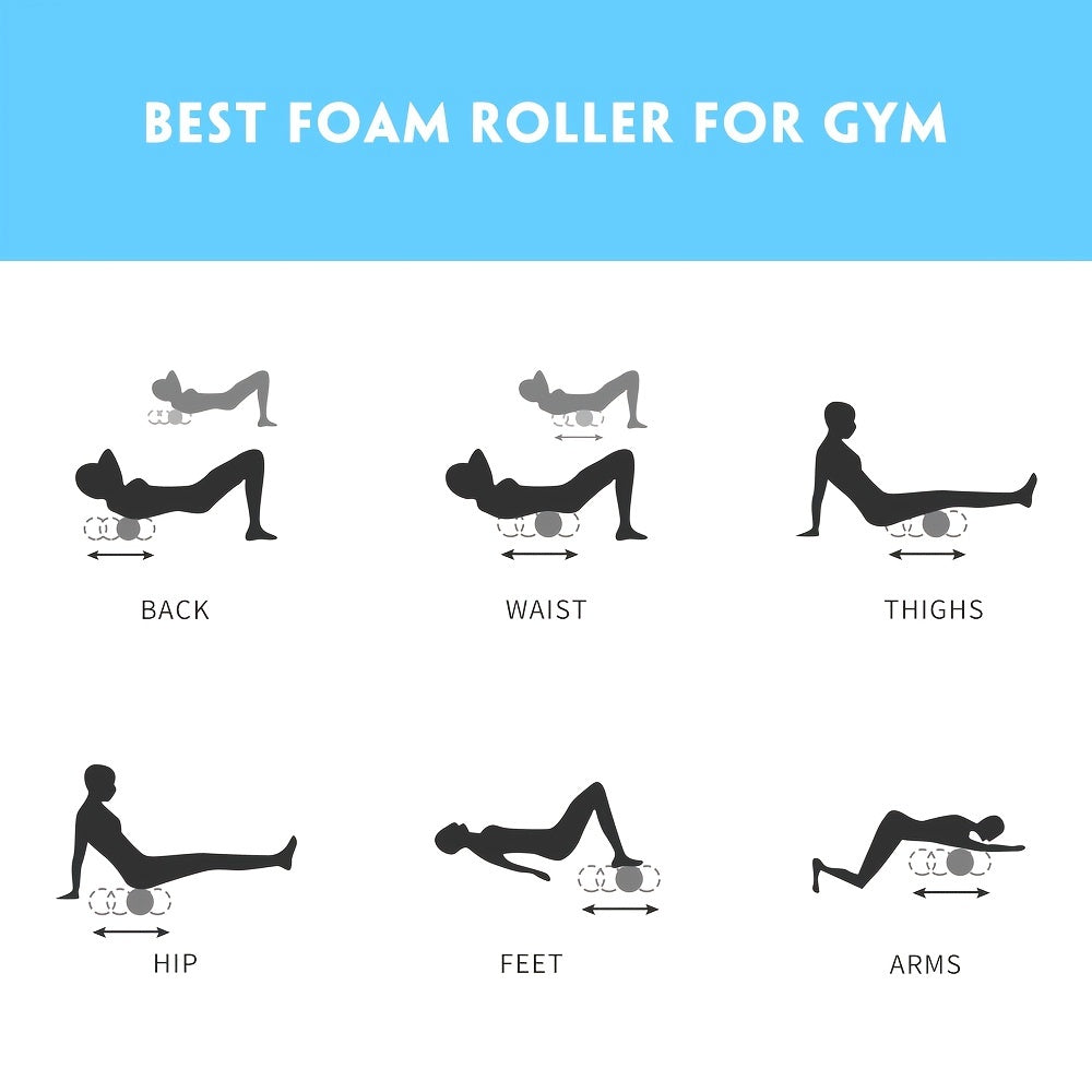 Yoga Foam Roller for Deep Tissue Massage and Muscle Recovery