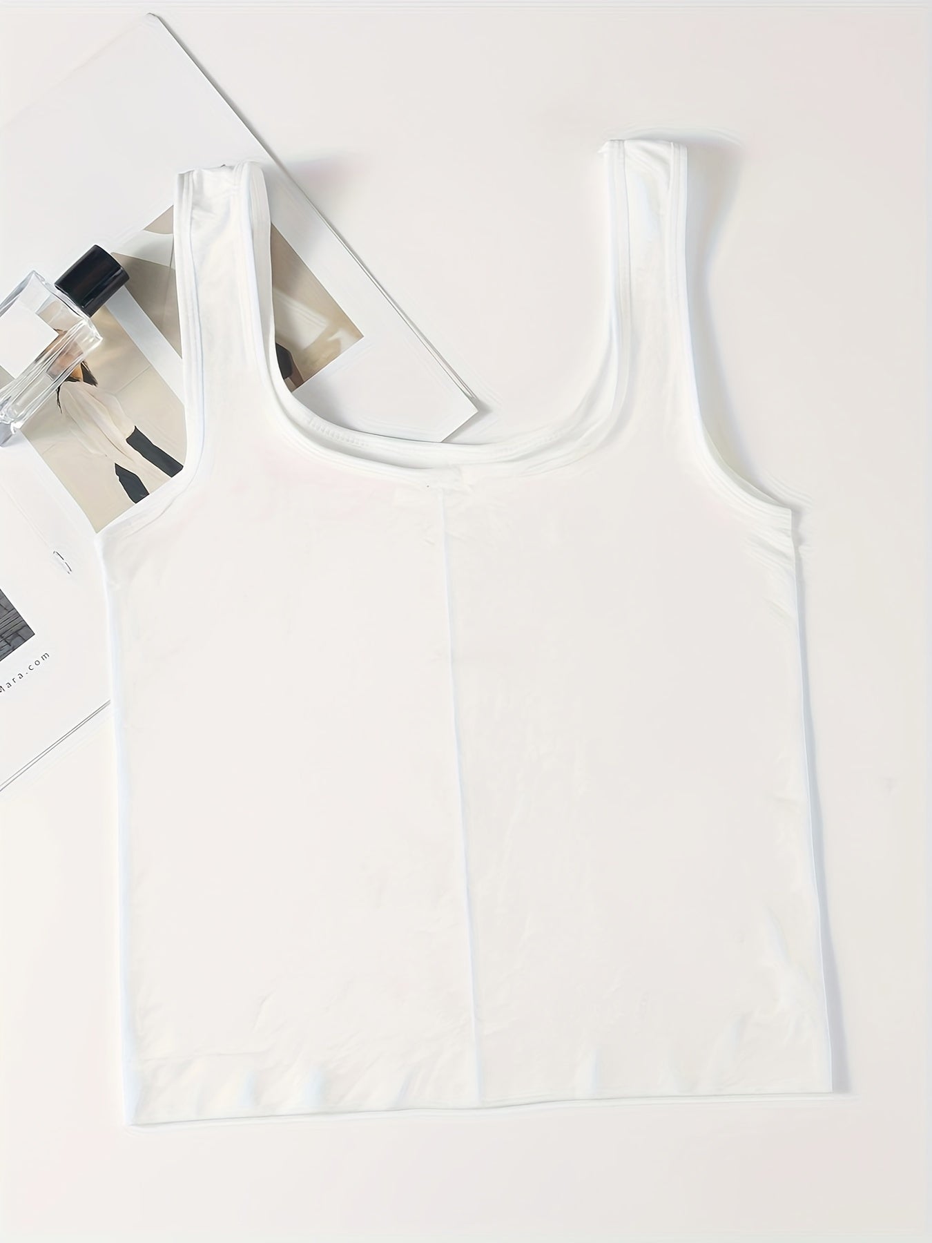 3pcs Solid Tank Tops Sleeveless Comfy Top Women's Lingerie