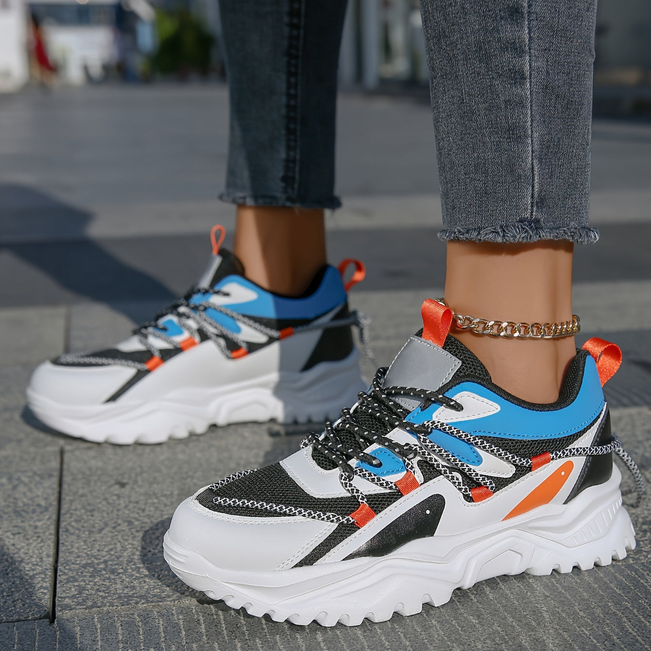 Women's Chunky Sneakers Comfy Non Slip Dad Shoes
