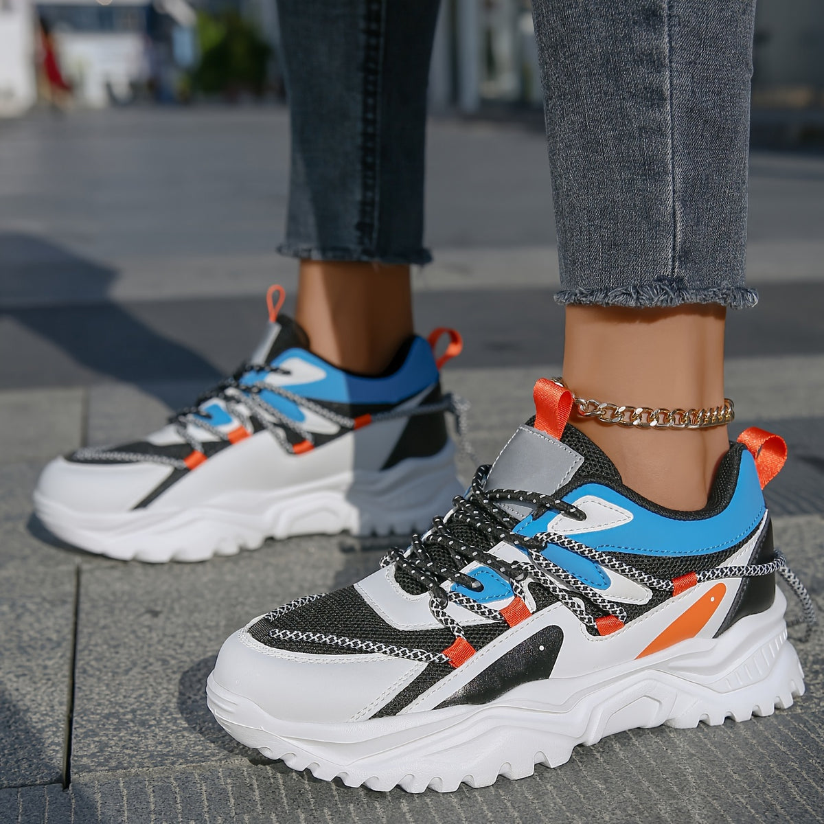 Women's Chunky Sneakers Comfy Non Slip Dad Shoes