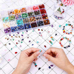 28 Colors Crystal Beads & Gemstone Beads Jewelry Making Kit