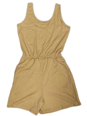 Casual Drawstring Waist Romper Jumpsuit