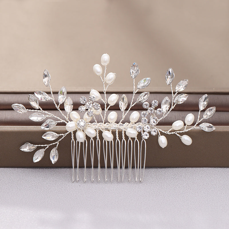 Faux Pearl Crystal Wedding Hair Comb Hair Accessories