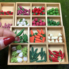 10pcs Polymer Clay Vegetables & Fruits Realistic Dollhouse Accessories 1 12 Scal