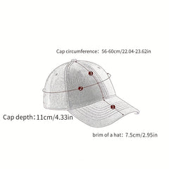 Hip Hop Ring Decor Baseball Cap Cotton Adjustable Sun Hat