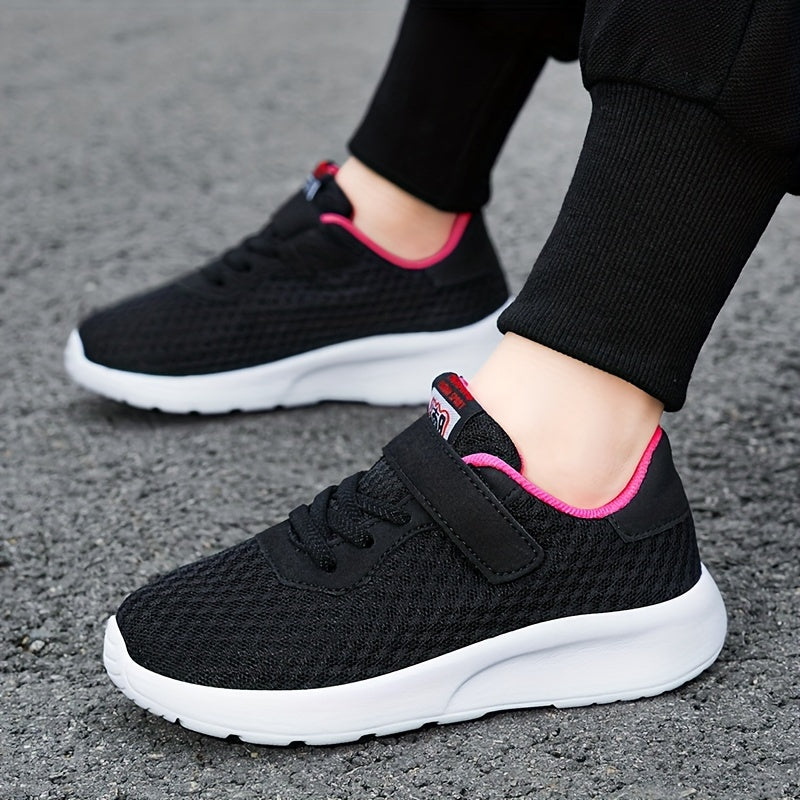Boy's Breathable Sneakers Comfy Non Slip Soft Sole Shoes for Outdoor Activities