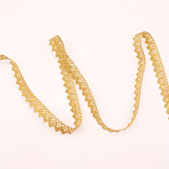 DIY Golden Thread Lace Wedding Clothing Accessories Single Side Lace