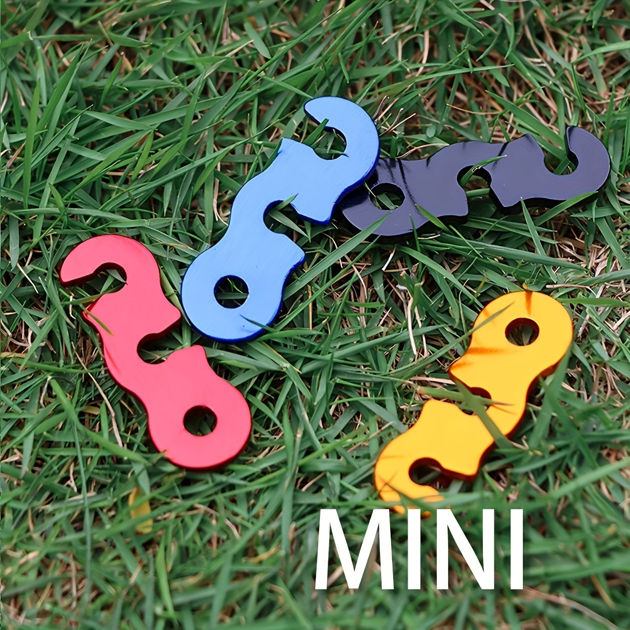 2pcs Aluminum Cord Adjusters for Tent Rope & Backpacking