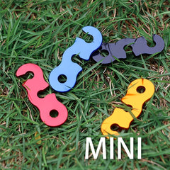 2pcs Aluminum Cord Adjusters for Tent Rope & Backpacking