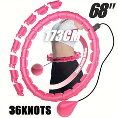 Adjustable Detachable Exercise Hoop 2 in 1 Waist Training Fitness Pilates Hoop